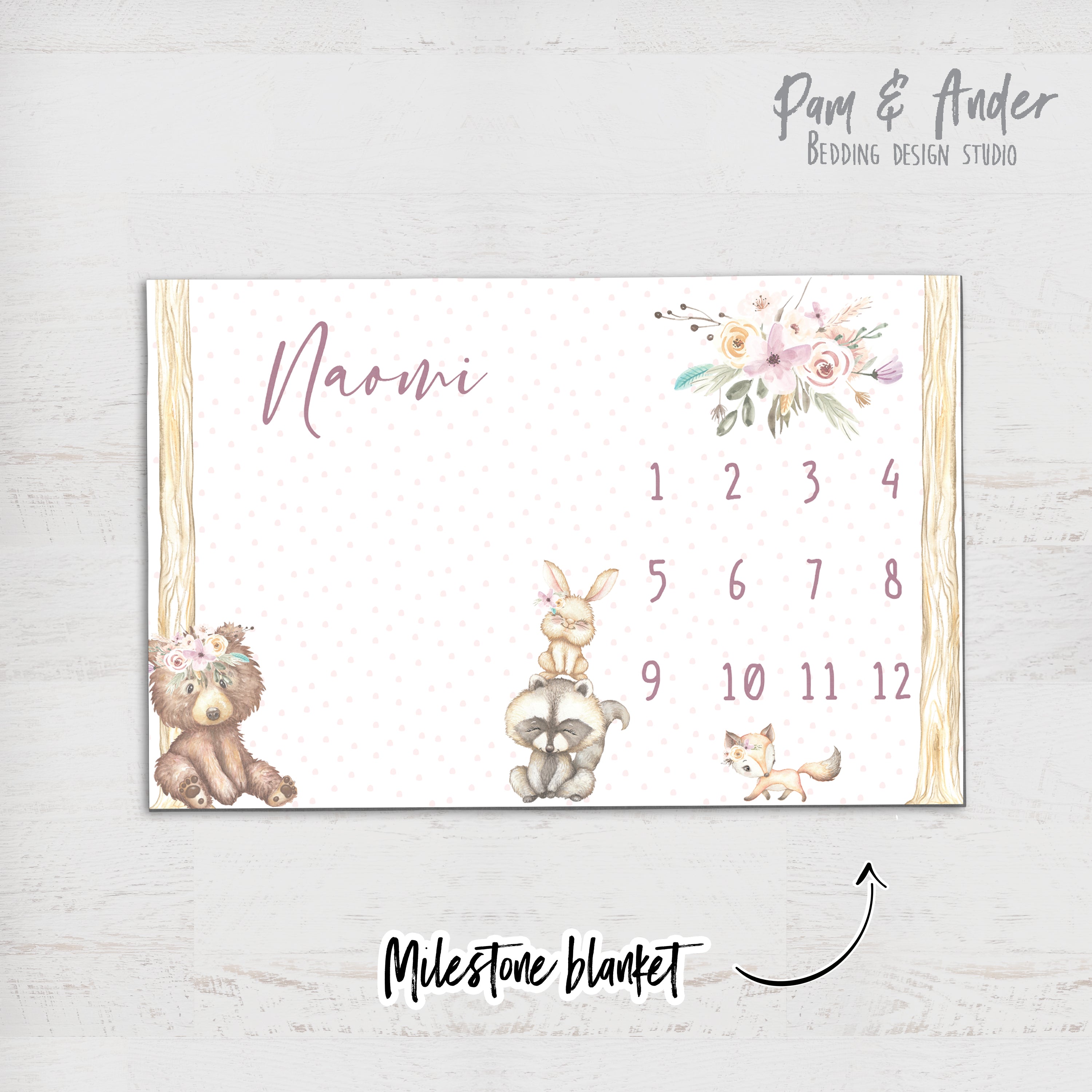 Flower bear accessories set