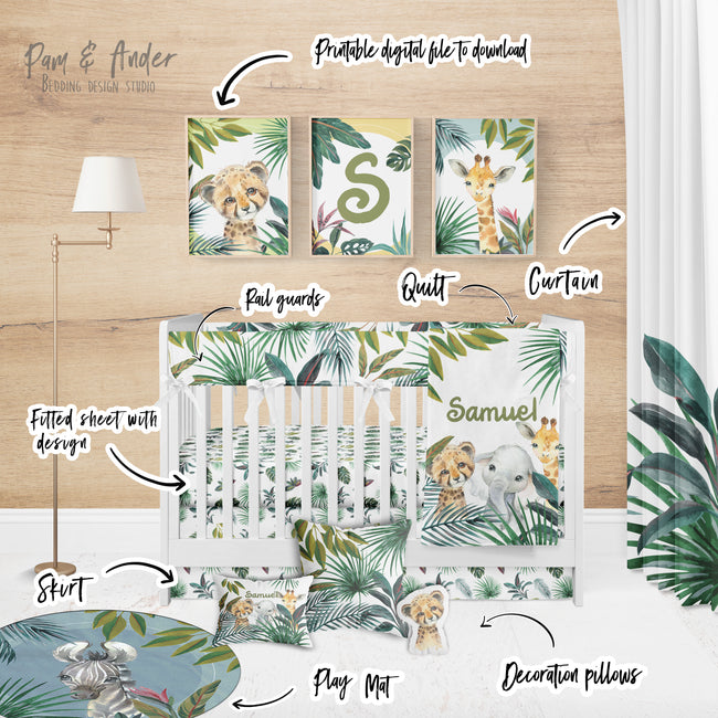 Safari Crib Bedding Set Main Image