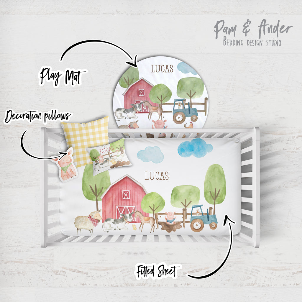 Farm Crib Bedding set