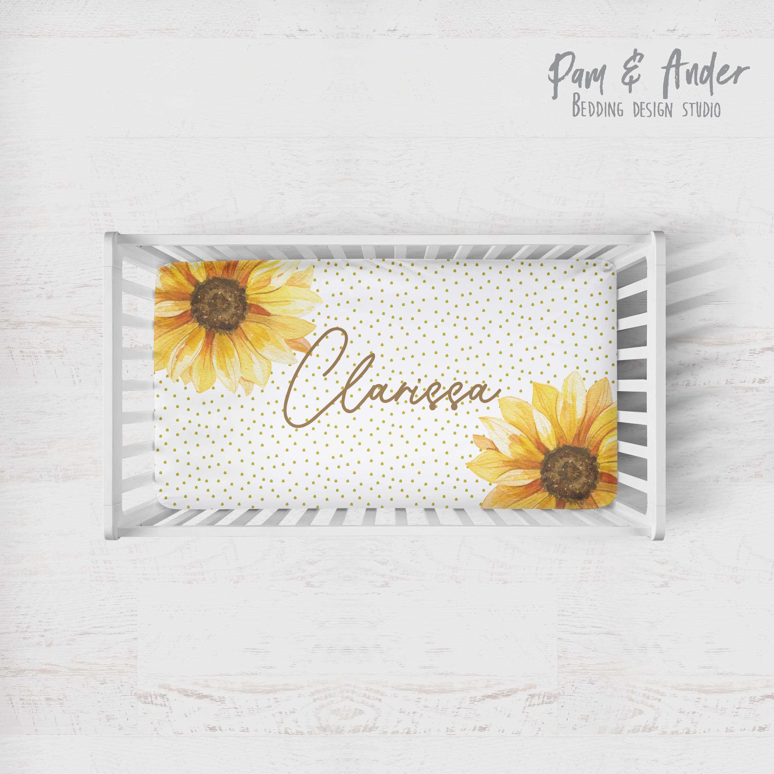 Sunflower fitted sheet