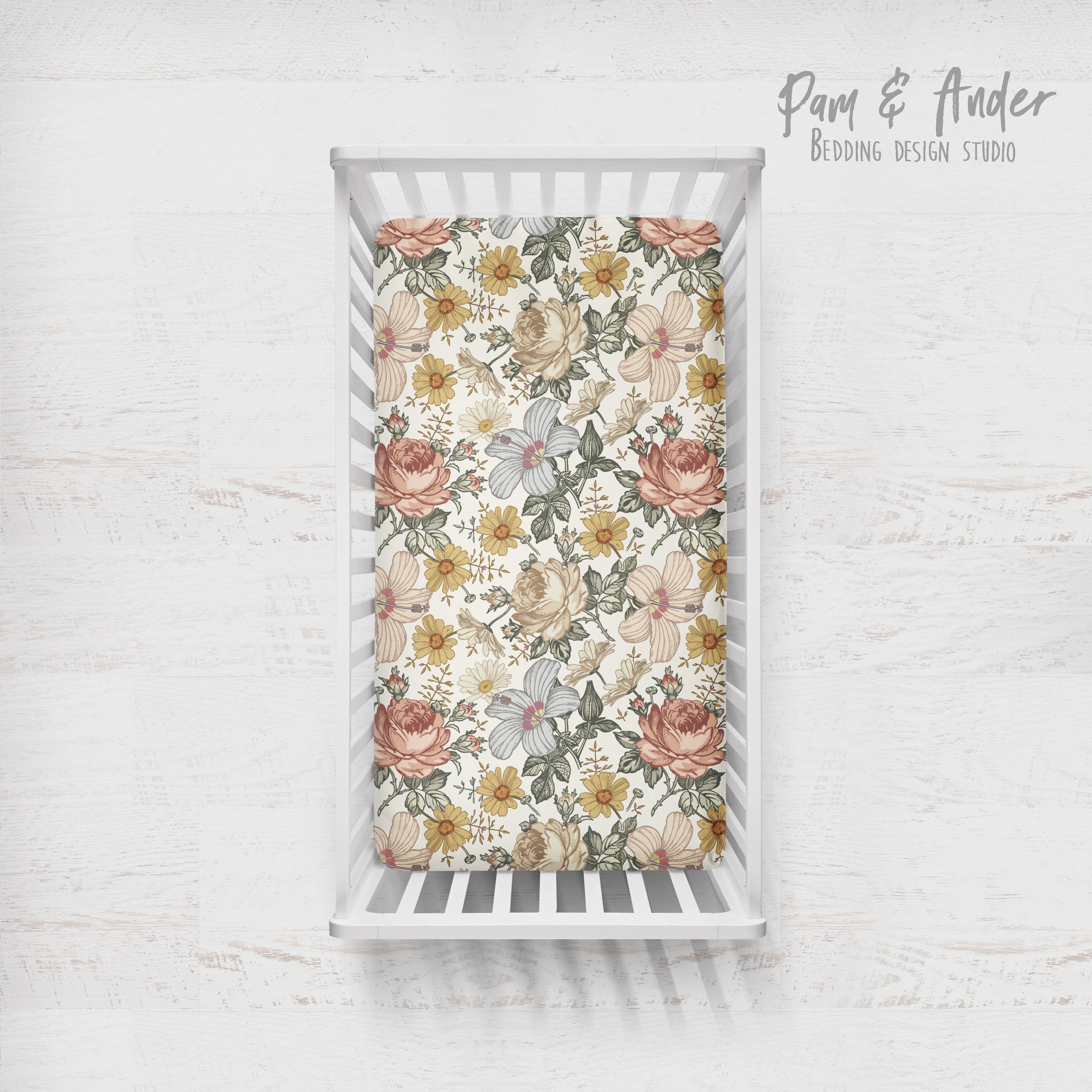 Elephant vintage fitted sheet