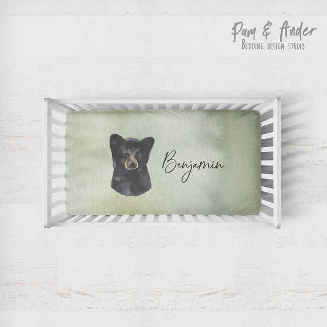 Bear patch fitted sheet Hover Image
