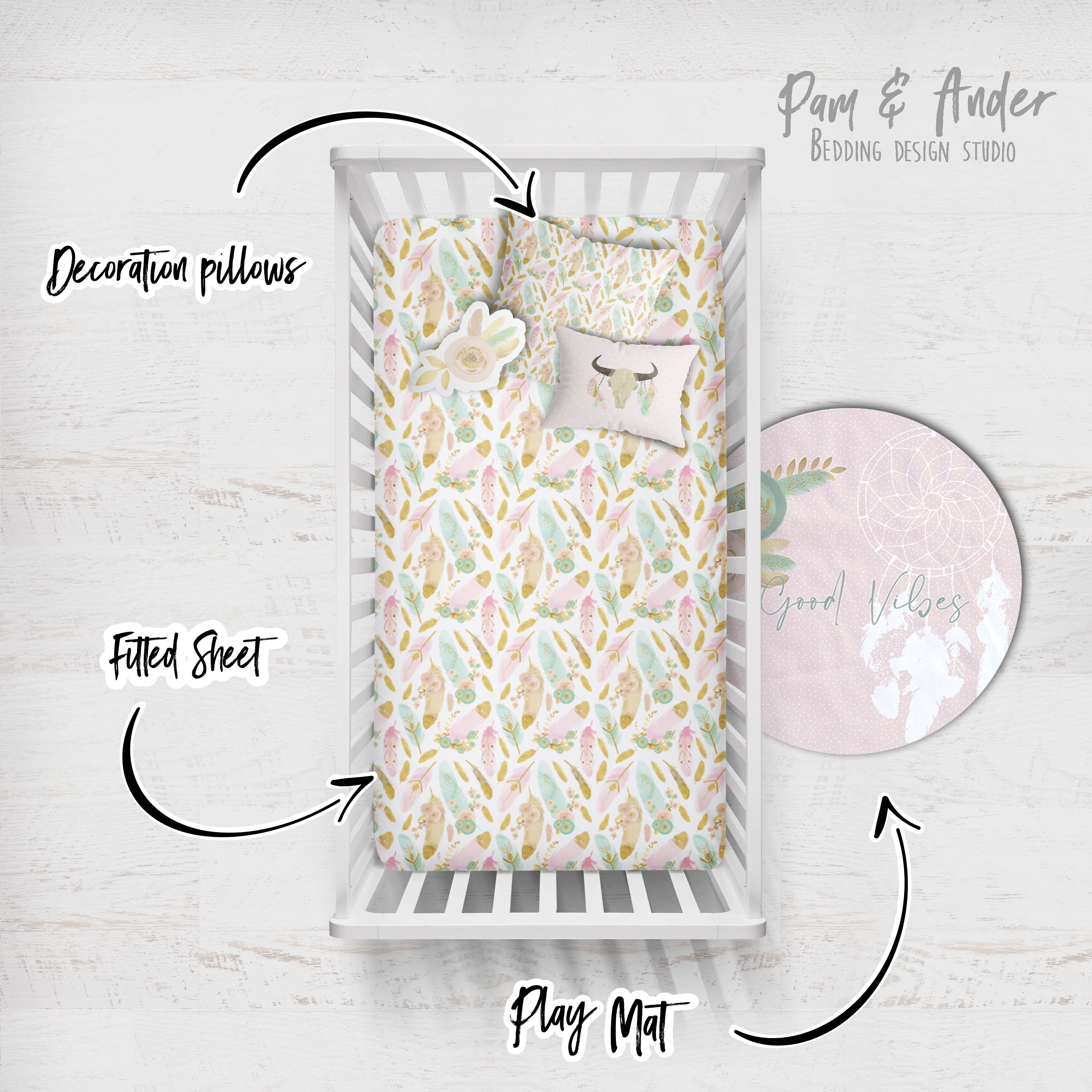 Dream catcher Crib Build your Bundle