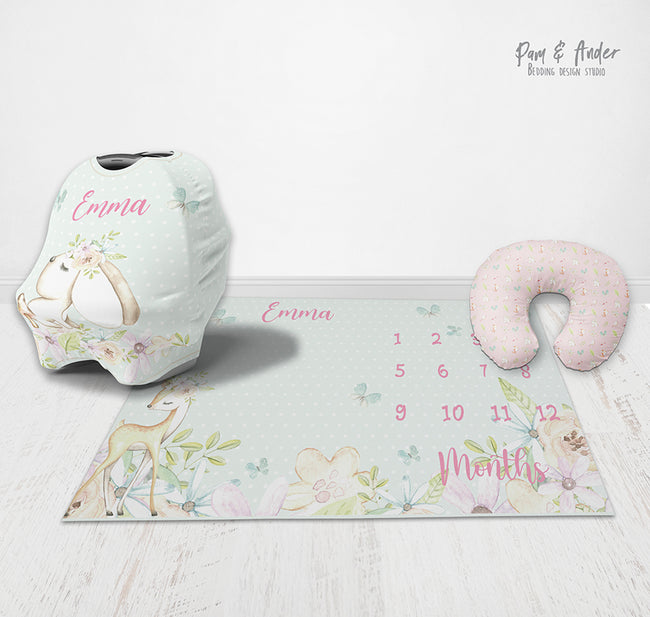 Woodland Animals Baby Girl Accessories Hover Image