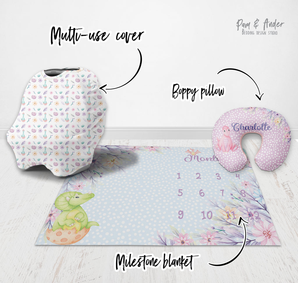 Dino girl accessories set